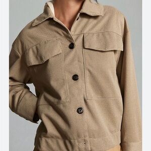 Anthropologie Maeve Knit Trucker Jacket size MP